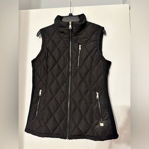 Calvin Klein Black Quilted Vest - Size Medium